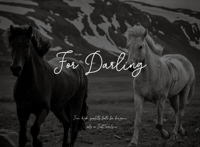 For Darling Font