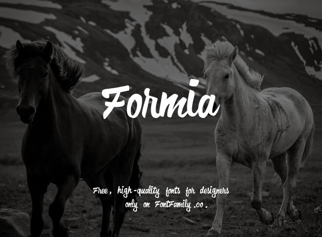 Formia Font