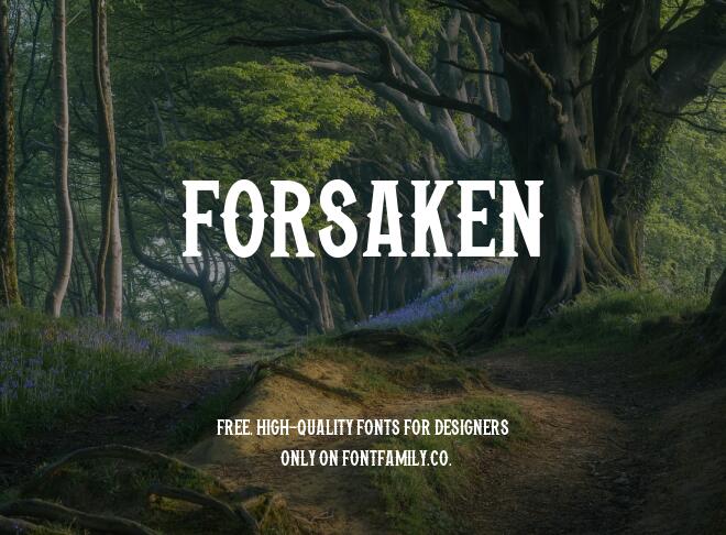 Forsaken Font