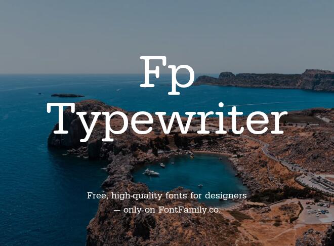 Fp Typewriter Font
