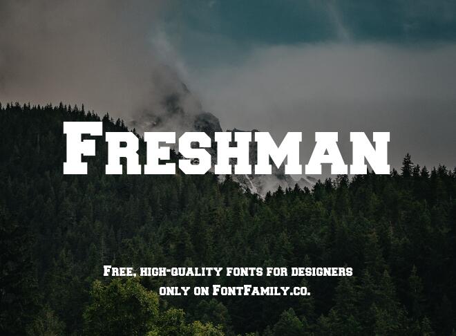 Freshman Font