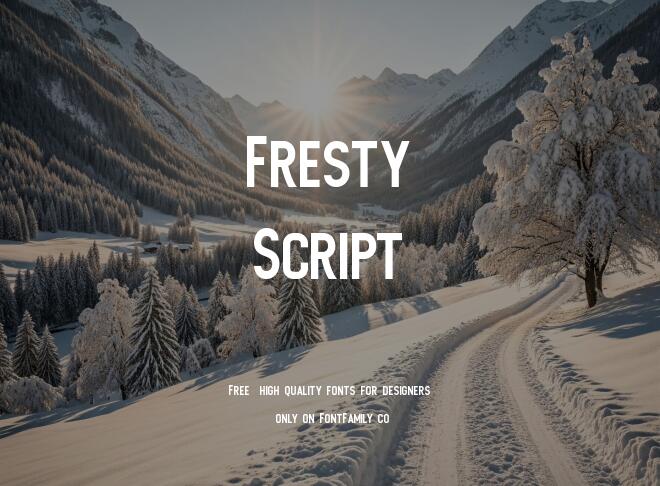 Fresty Script Font