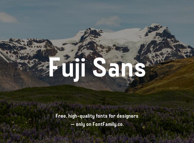 Fuji Sans Font