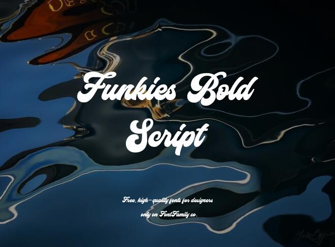 Funkies Bold Script Font