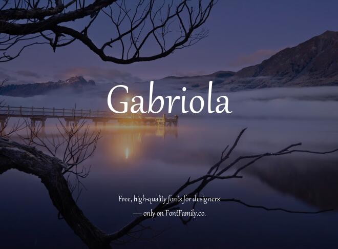 Gabriola Font