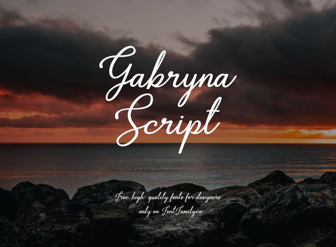 Gabryna Script Font