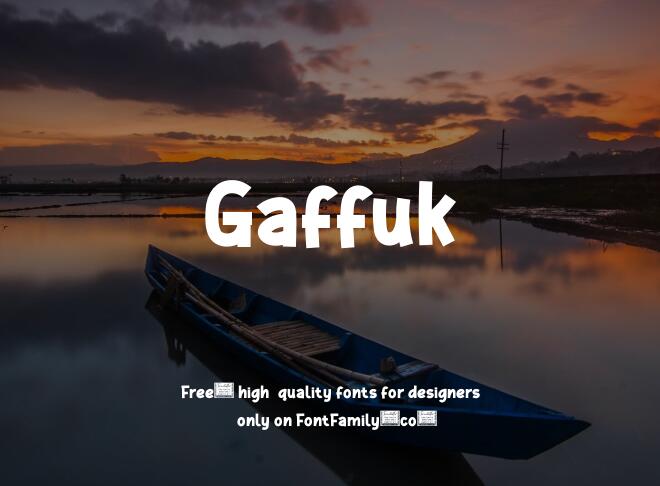 Gaffuk Font
