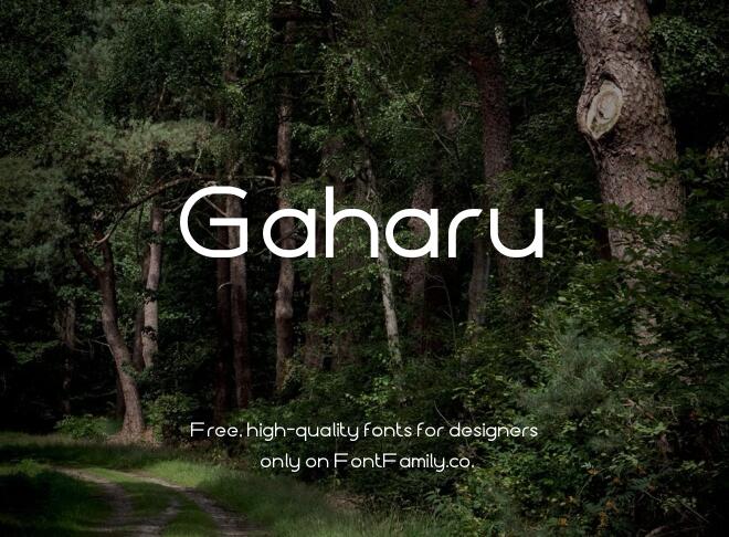 Gaharu Font
