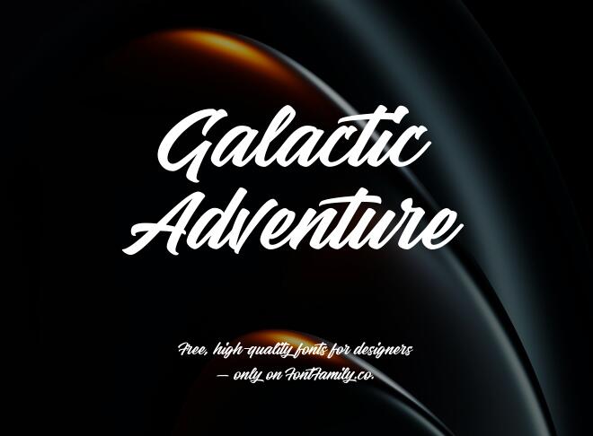 Galactic Adventure Font