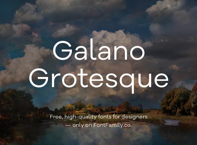 Galano Grotesque Font
