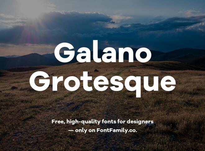 Galano Grotesque Font