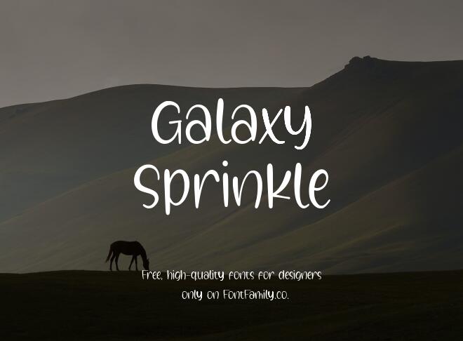 Galaxy Sprinkle Font