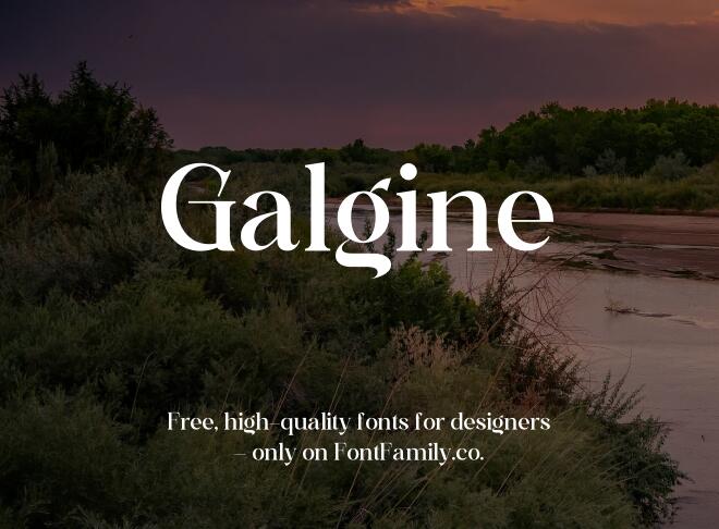 Galgine Font
