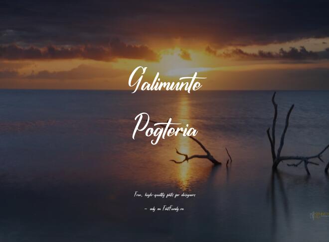 Galimunte Pogteria Font