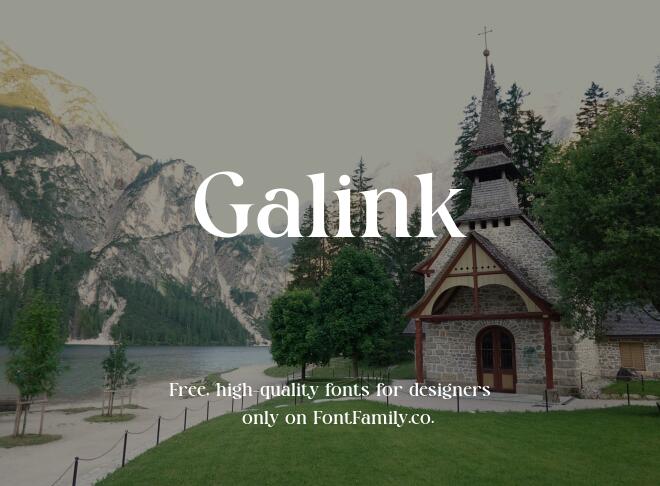 Galink Font