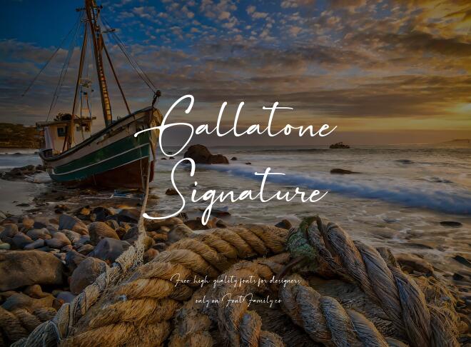 Gallatone Signature Font