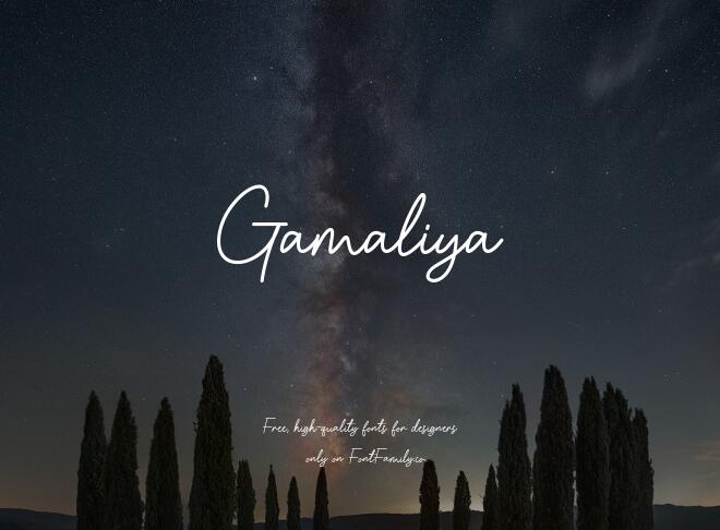 Gamaliya Font