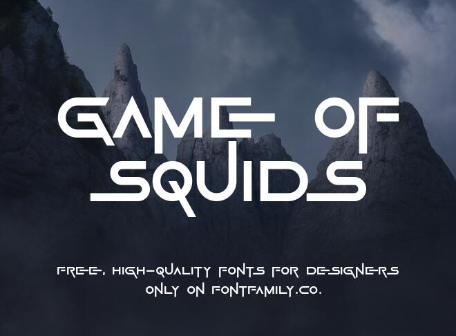 Game Of Squids Font