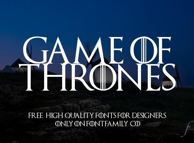 Game Of Thrones Font