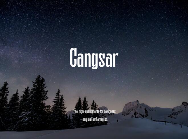 Gangsar Font