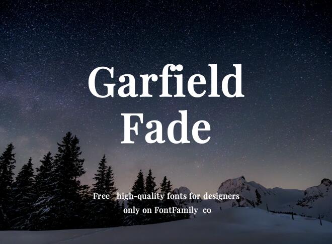 Garfield Fade Font