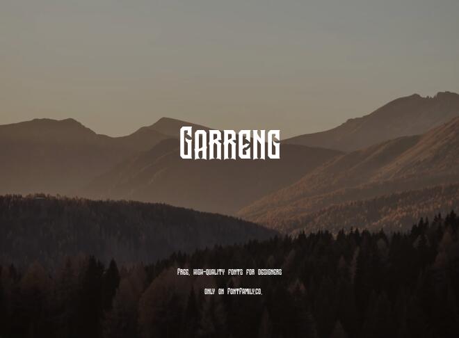 Garreng Font