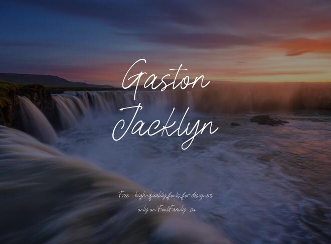 Gaston Jacklyn Font