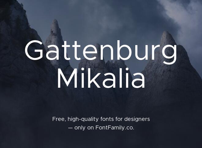 Gattenburg Mikalia Font