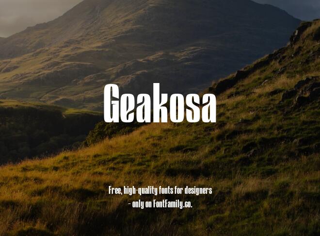 Geakosa Font