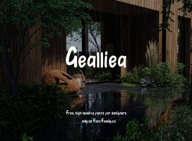 Gealliea Font