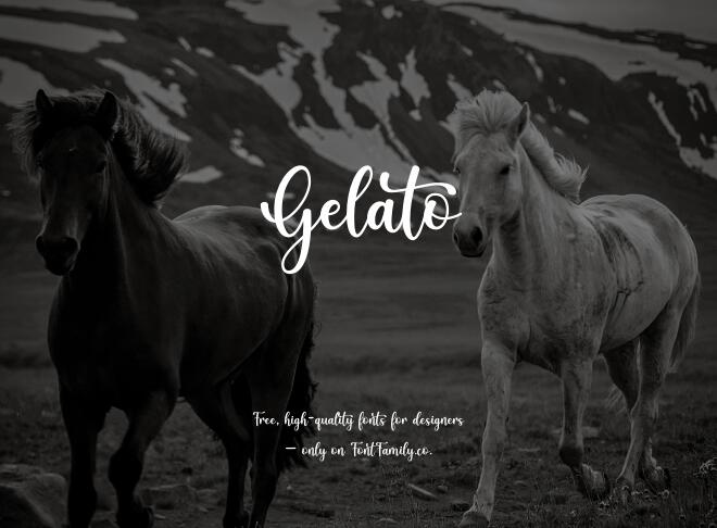Gelato Font