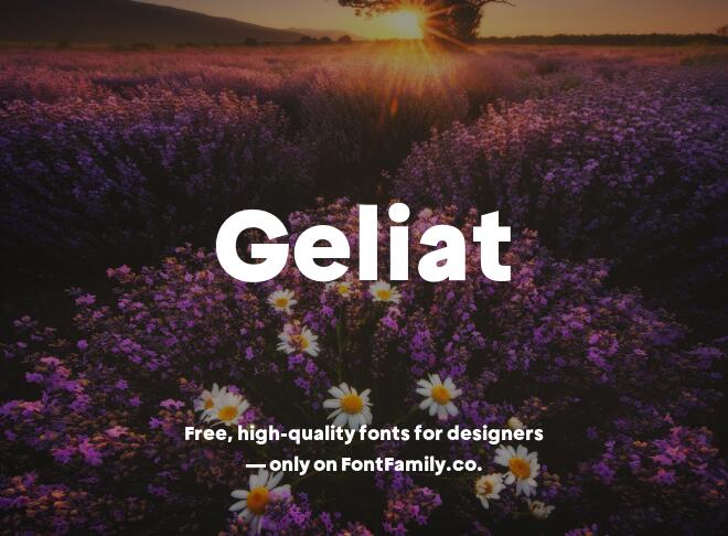 Geliat Font