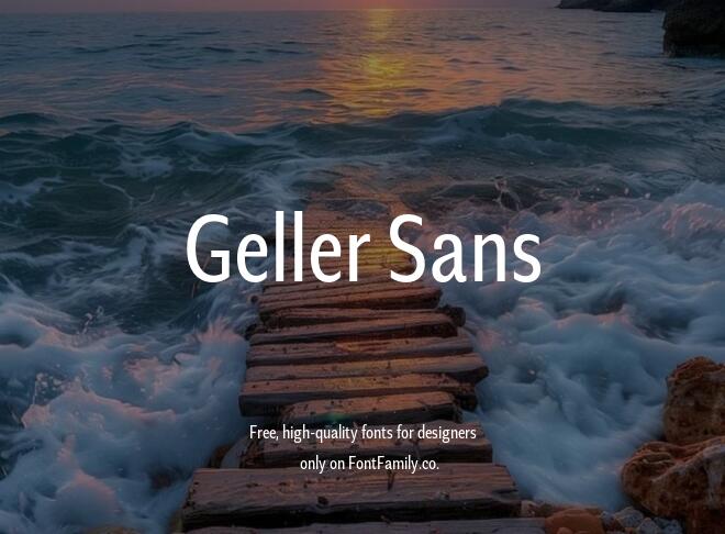 Geller Sans Font