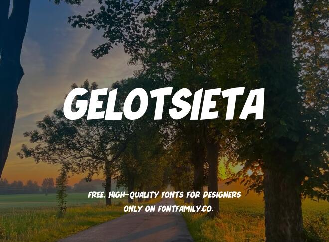 Gelotsieta Font