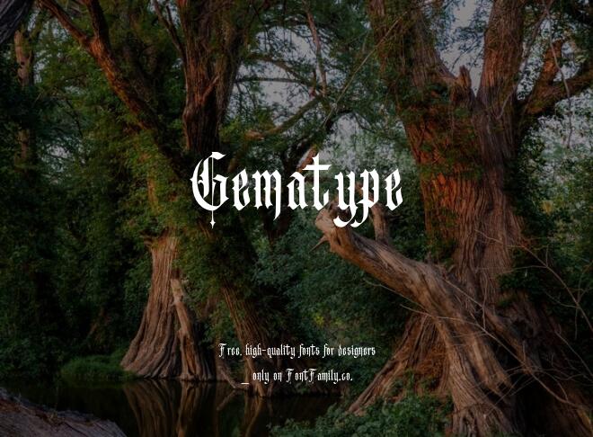 Gematype Font
