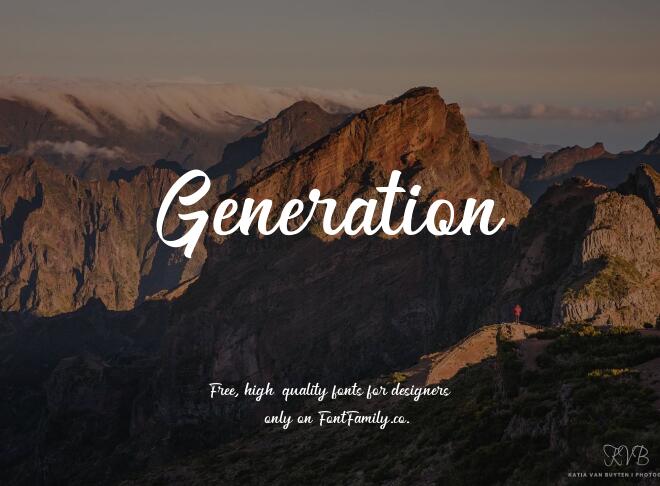 Generation Font