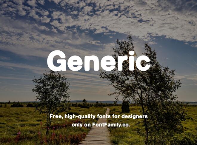 Generic Font