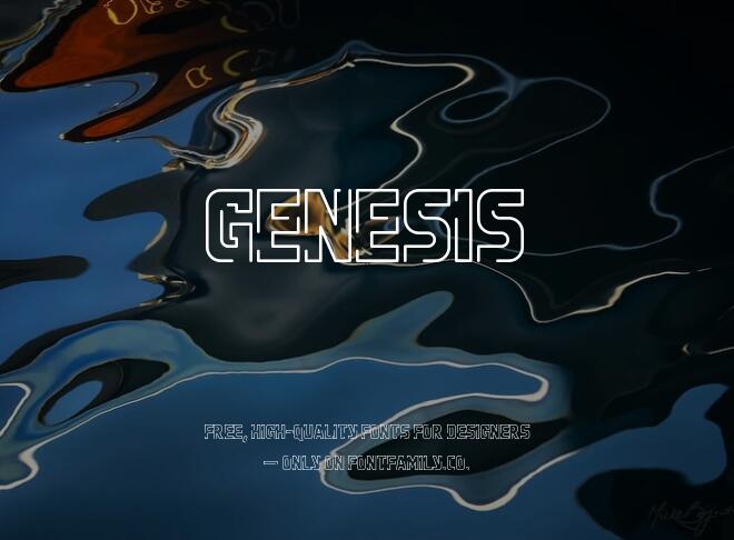 Genesis Font