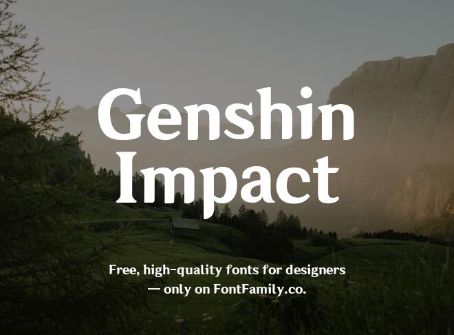 Genshin Impact Font