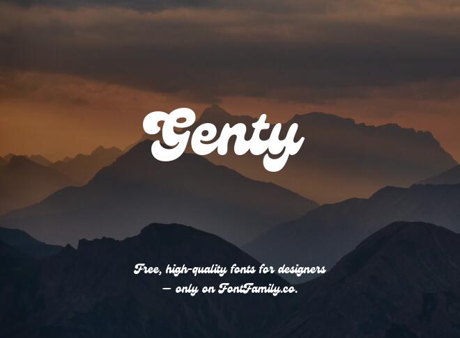 Genty Font