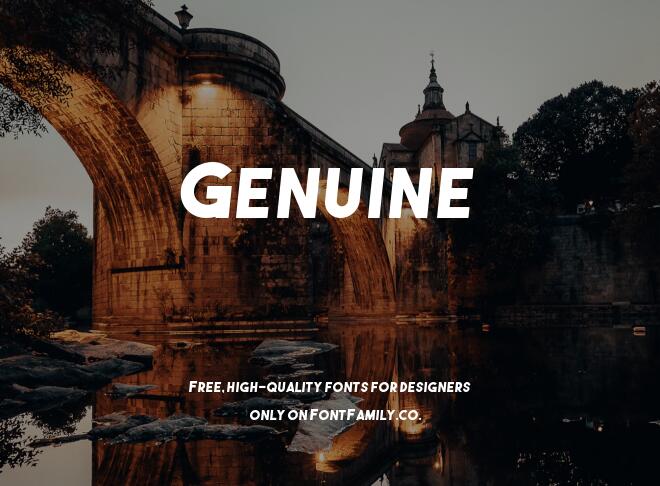 Genuine Font