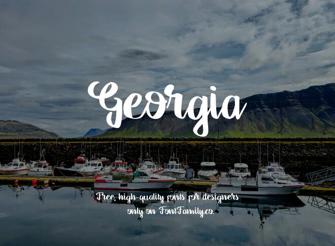 Georgia Font