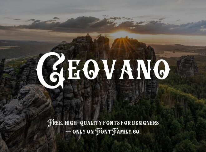 Geovano Font