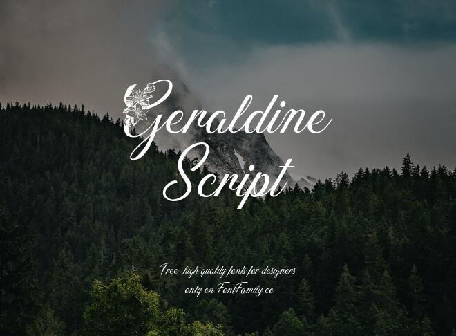 Geraldine Script Font