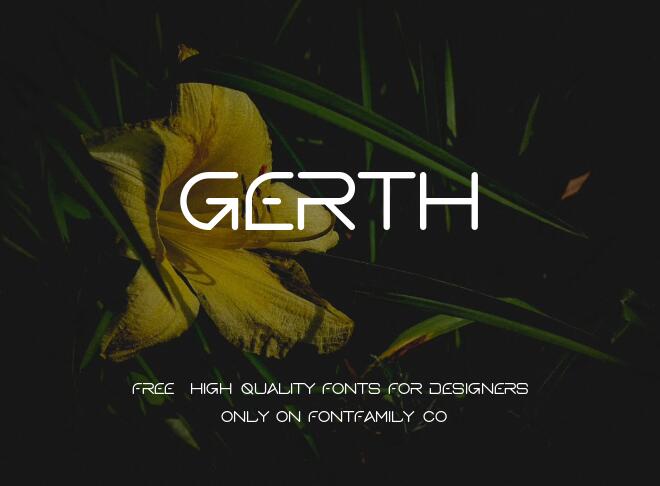Gerth Font