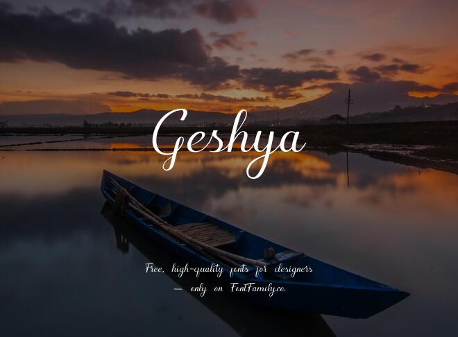 Geshya Font