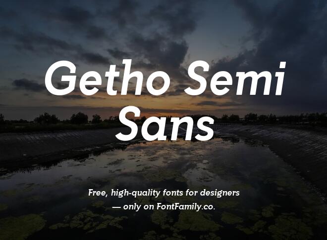 Getho Semi Sans Font
