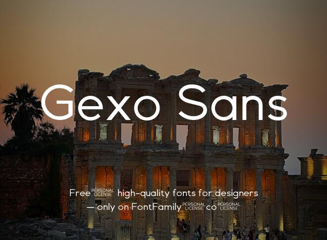 Gexo Sans Font