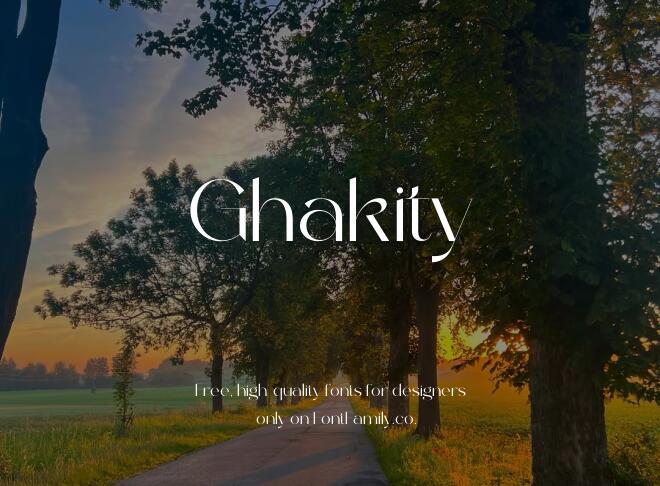 Ghakity Font