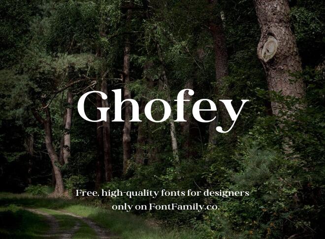 Ghofey Font